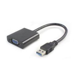 Microconnect USB3.0VGA adaptateur graphique USB 1920 x 1080 pixels Noir