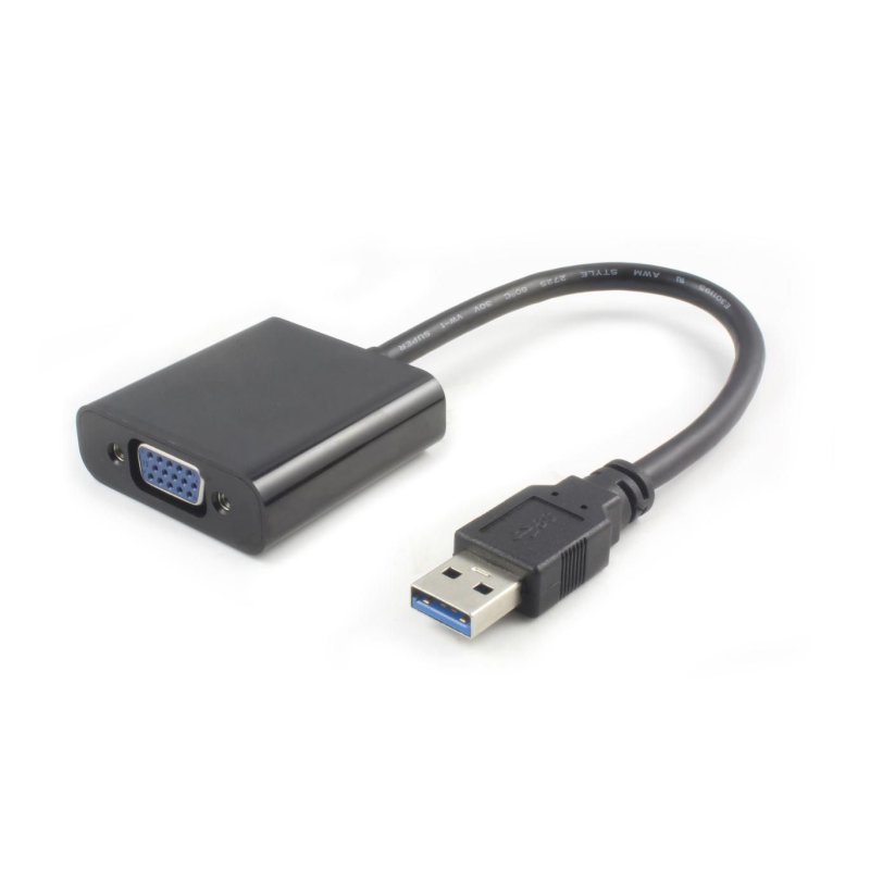 USB 3.0-VGA M/F Black