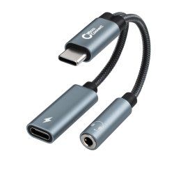 Microconnect MC-USBC-AUDIOCF câble vidéo et adaptateur 0,13 m Argent