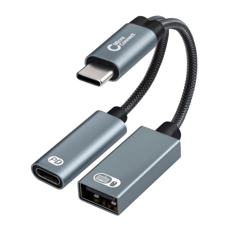 Microconnect MC-USBC-CFAF câble vidéo et adaptateur 0,13 m Argent