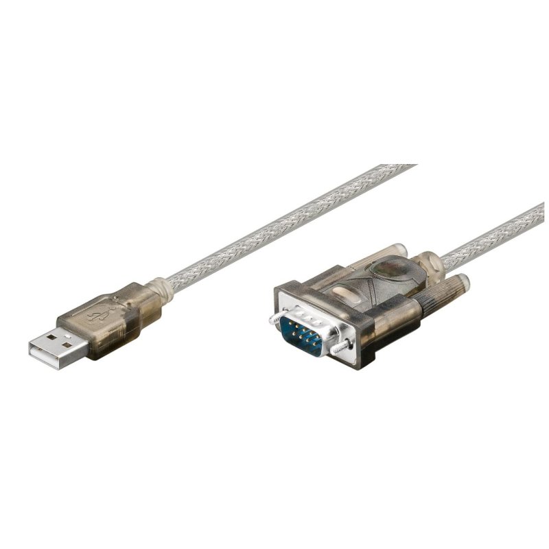 Microconnect 68875 serial cable Transparent 1.5 m USB Type-A VGA (D-Sub)
