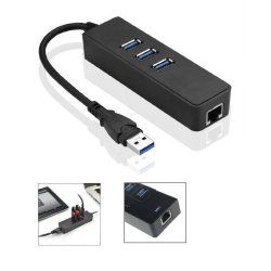 Microconnect MC-USB3.0HUBWETH laptop dock/port replicator USB 3.2 Gen 1 (3.1 Gen 1) Type-A Black
