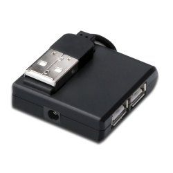 Microconnect MC-USB2.0HUB4P hub & concentrateur USB 2.0 400 Mbit/s Noir