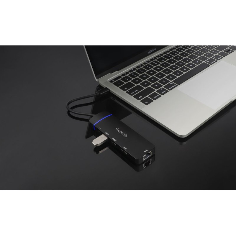 eSTUFF GLB235420 laptop dock/port replicator USB 3.2 Gen 1 (3.1 Gen 1) Type-C Black