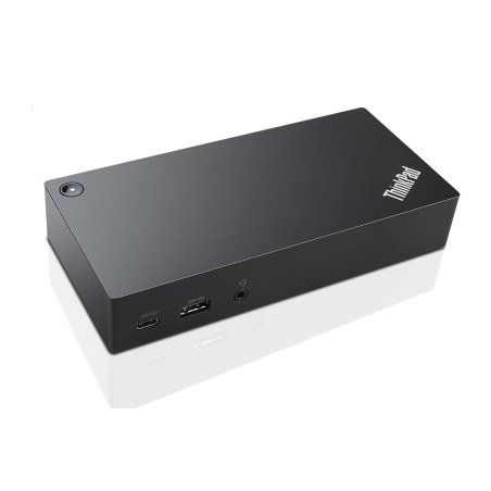 Lenovo 40A90090IT station d'accueil Avec fil USB 3.2 Gen 1 (3.1 Gen 1) Type-C Noir