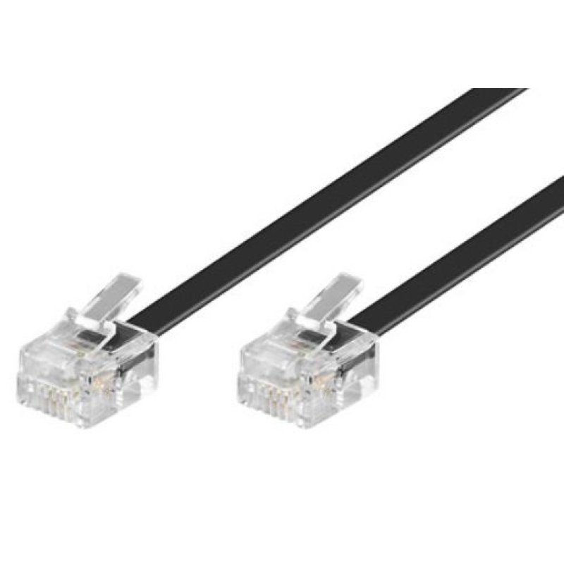 Microconnect MPK186 câble de téléphone 6 m Noir
