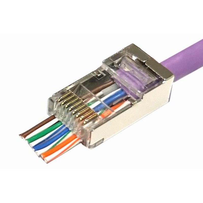 Microconnect KON506-50EZ connecteur de fils RJ45 Argent