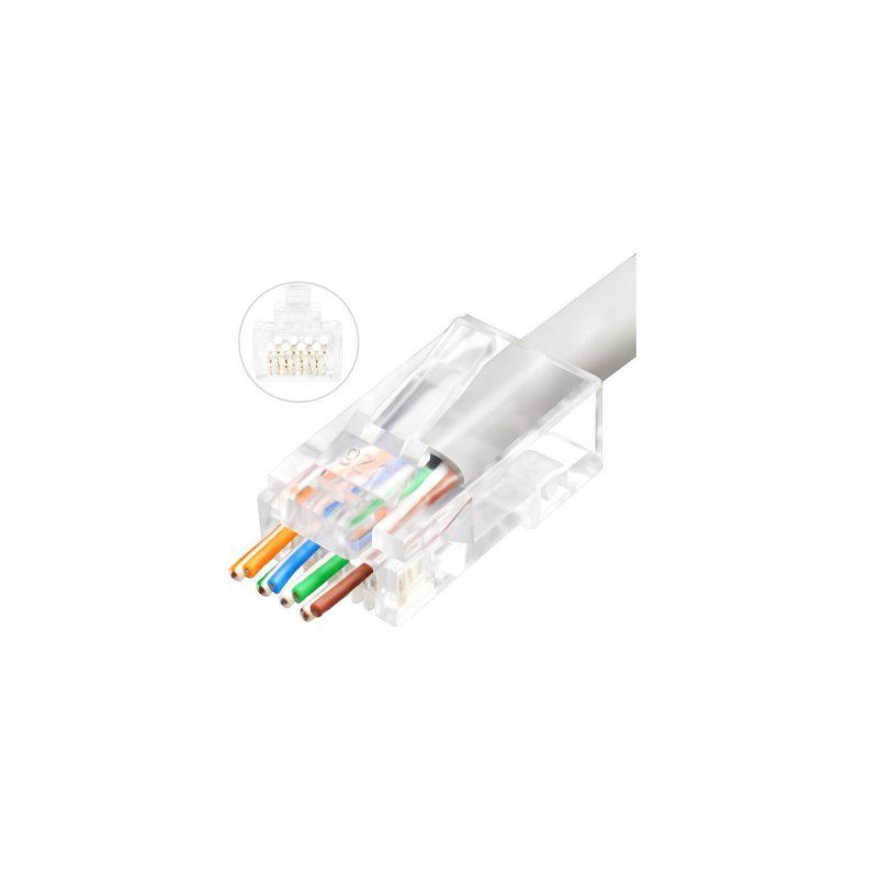 Microconnect KON505-50EZ wire connector RJ-45 Transparent