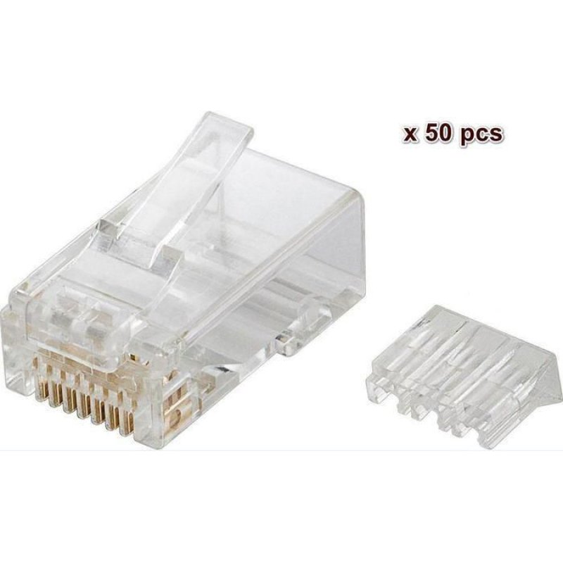 Microconnect KON505-50 connecteur de fils RJ45 Translucide