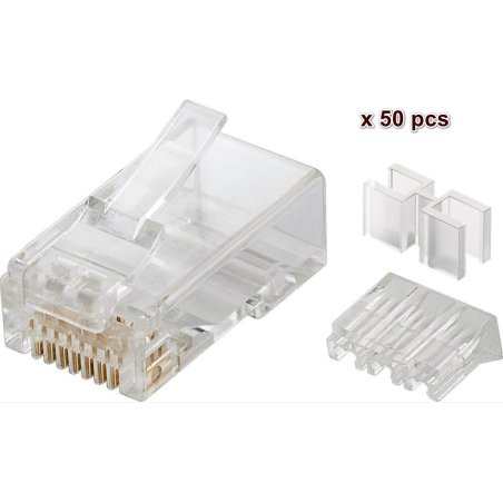 Microconnect KON503-50 connecteur de fils RJ45 Transparent