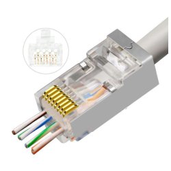 Microconnect KON512-50EZ wire connector RJ45 Silver