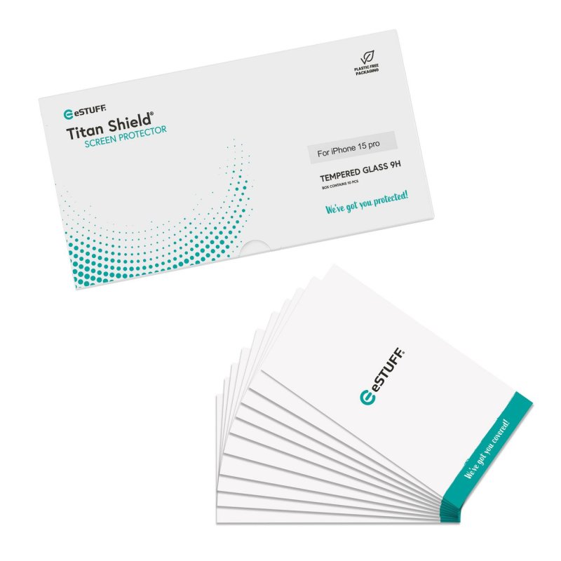 eSTUFF ES501406-10BULK écran et protection arrière de téléphones portables Protection d'écran transparent Apple 1
