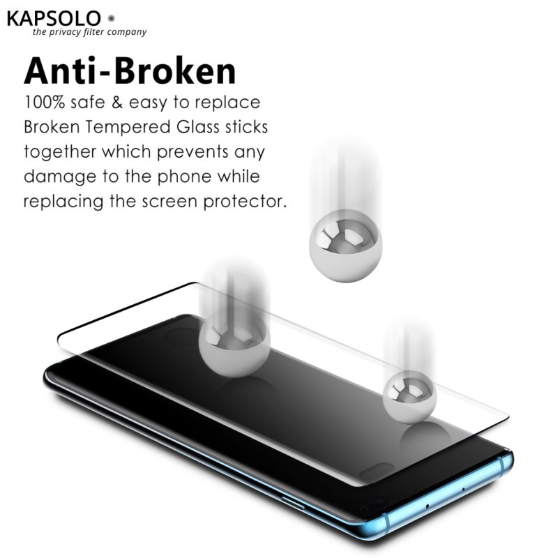 KAPSOLO Tempered GLASS Screen Protection, curved, Ultimate, Microbial Samsung Galaxy S20