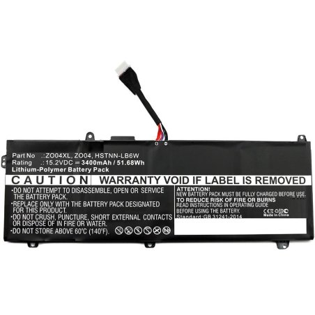 Laptop Battery for HP 52Wh