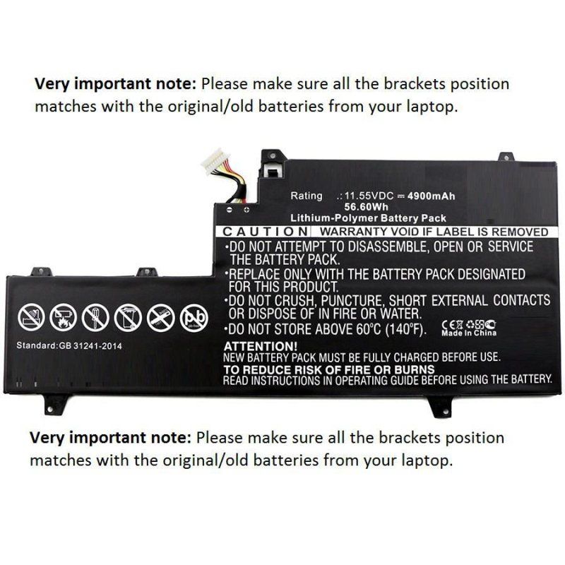 Laptop Battery for HP 57Wh