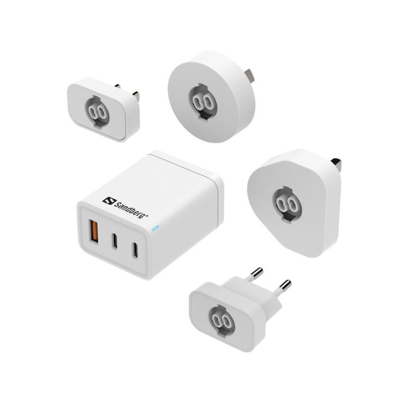 Sandberg 3in1 TravelCharger USB-C/A 65W