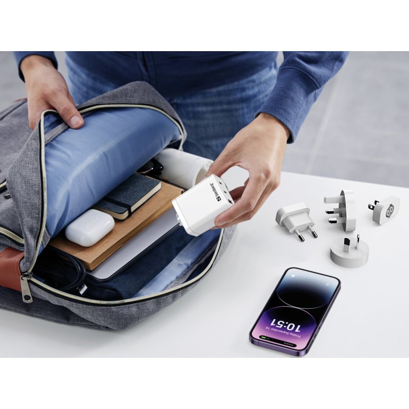 3in1 TravelCharger USB-C/A 65W