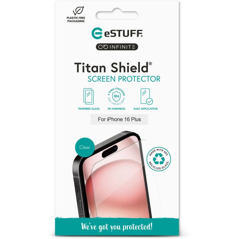 eSTUFF ES501424 mobile phone screen/back protector Clear screen protector Apple 1 pc(s)