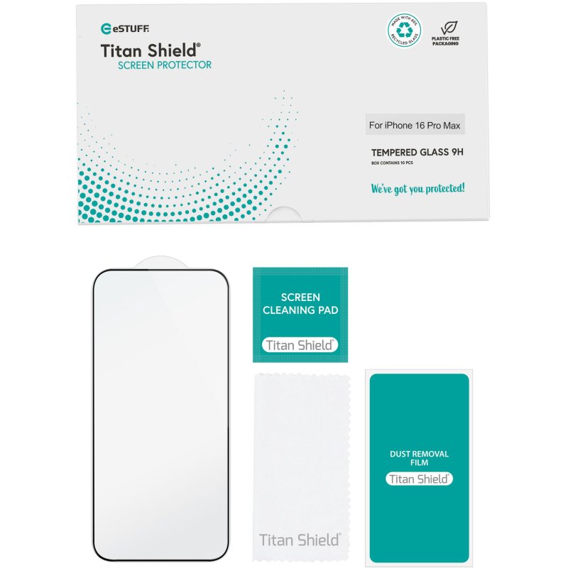 eSTUFF ES501427-10BULK écran et protection arrière de téléphones portables Protection d'écran transparent Apple 10