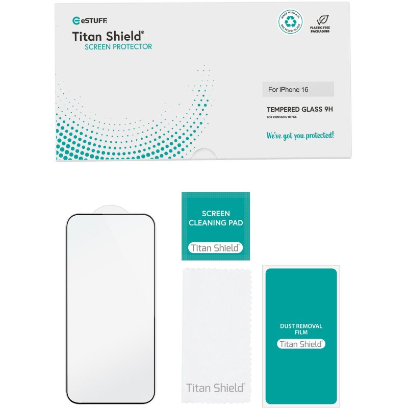 eSTUFF ES501421-10BULK mobile phone screen/back protector Clear screen protector Apple 10 pc(s)