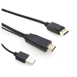 Microconnect HDMI-DP-CON1 video cable adapter 1 m HDMI Type A (Standard) DisplayPort Black