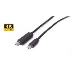 Microconnect USB3.1CMDP1 adaptateur graphique USB 3840 x 2160 pixels Noir