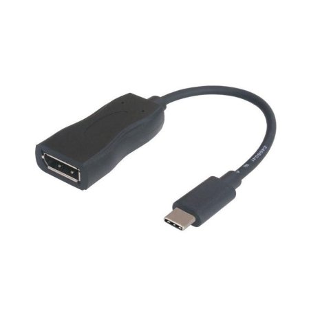 USB3.1 C-DP. M/F. Black. 15cm