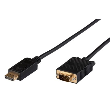 Microconnect DP-VGA-MM-100 video cable adapter 1 m DisplayPort VGA (D-Sub) Black