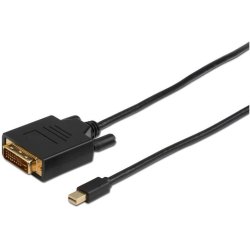 Microconnect MDPDVI2B video cable adapter 2 m Mini DisplayPort DVI-D Black