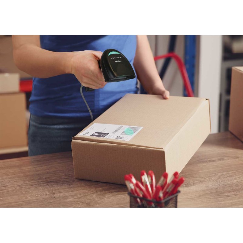 Datalogic QD2220-BKK1 lecteur de code barres Lecteur de code barre portable 1D LED Noir