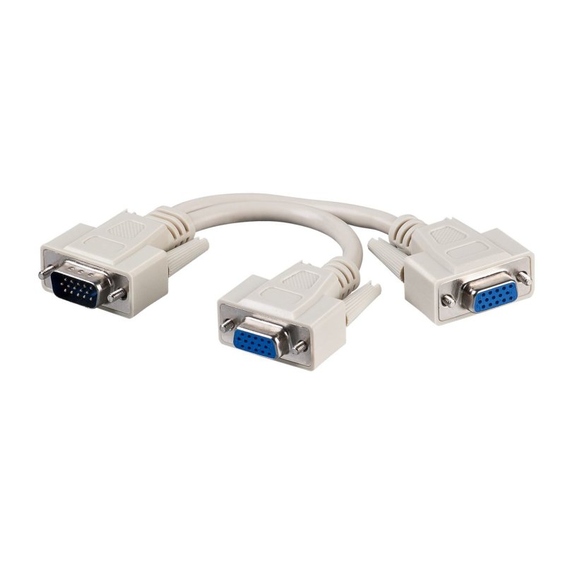 Microconnect MONG2H câble VGA 0,3 m VGA (D-Sub) 2 x VGA (D-Sub) Gris