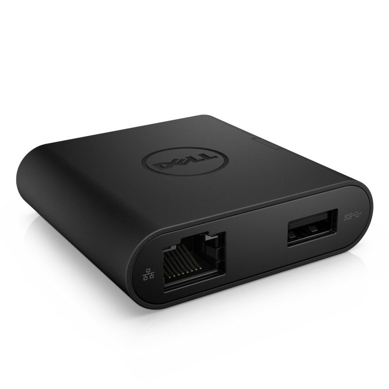 DELL DA200 Avec fil USB 3.2 Gen 1 (3.1 Gen 1) Type-C Noir