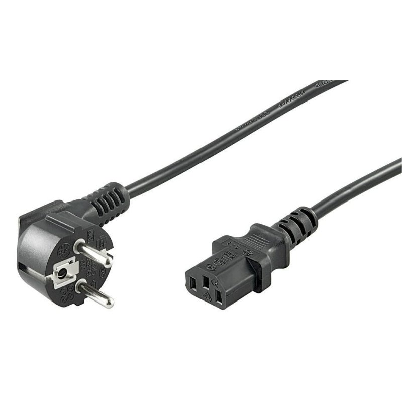 Microconnect PE010410 câble électrique Noir 1 m CEE7/7 Coupleur C13