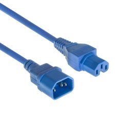 Microconnect PE1415B18 câble électrique Bleu 1,8 m Coupleur C14 Coupleur C15