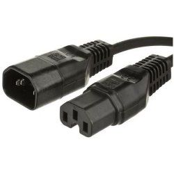 Microconnect PE011410 câble électrique Noir 1 m Coupleur C14 Coupleur C15