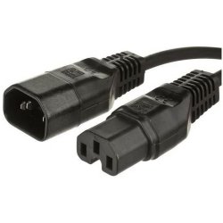 Microconnect PE011410 power cable Black 1 m C14 coupler C15 coupler