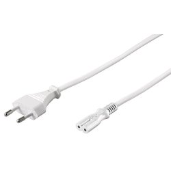 Power Cord Notebook 0.5m White