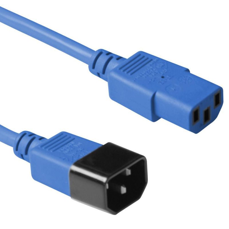 Blue power cable C14F to