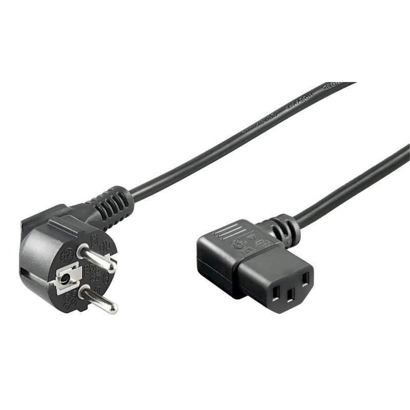 Microconnect PE010518 power cable Black 1.8 m CEE7/7 C13 coupler