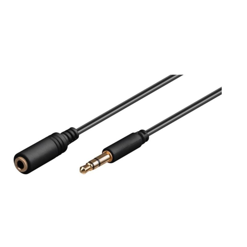 Microconnect AUDLG2G câble audio 2 m 3,5mm Noir