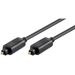 Microconnect TT6100BKAD câble audio 1 m Toslink Noir