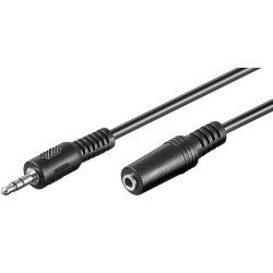 Microconnect AUDLR5 câble audio 5 m 3,5mm Noir