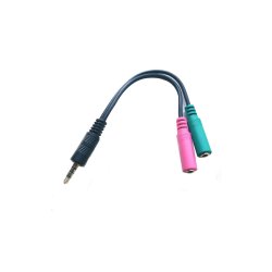 Microconnect AUDALS015 audio cable 0.25 m 3.5mm 2 x 3.5mm Black