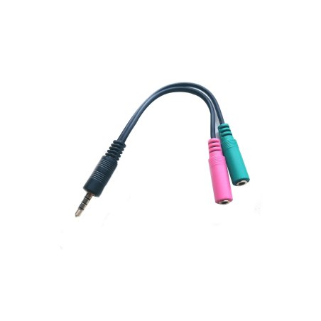 Microconnect AUDALS015 audio cable 0.25 m 3.5mm 2 x 3.5mm Black