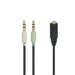 Goobay Audio Adapter (Headphones Notebook), 0.4 m