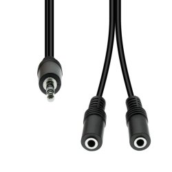 3-Pin to 2x 2-Pin Cable M-F