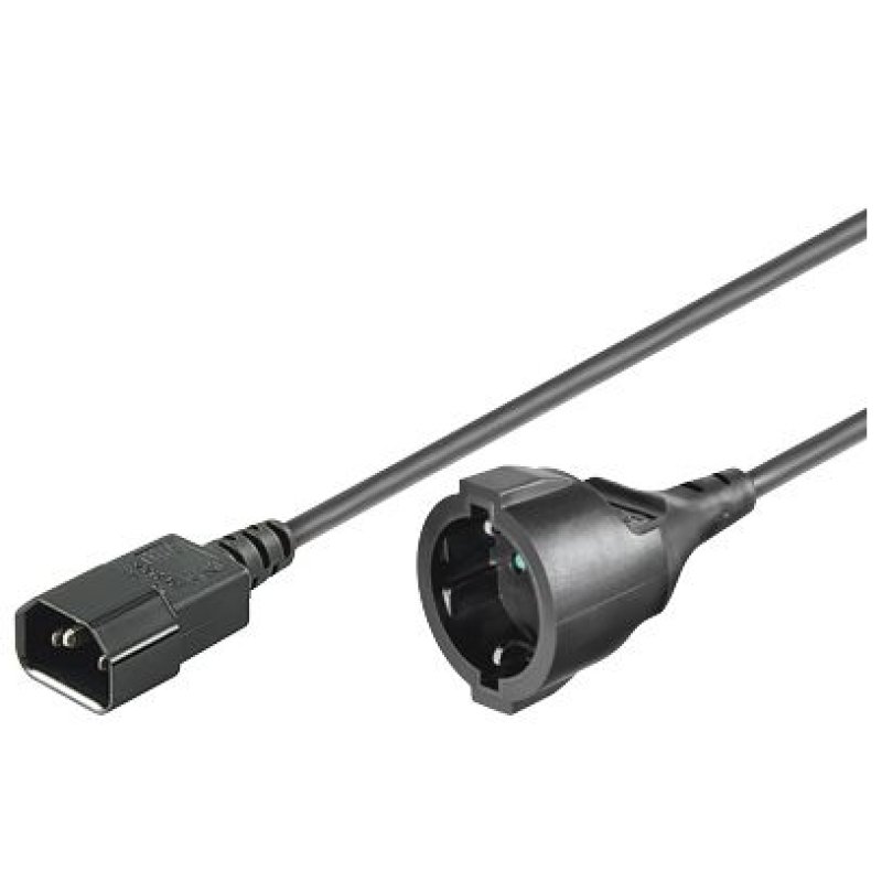 Microconnect PE130150 câble électrique Noir 1,5 m Coupleur C14