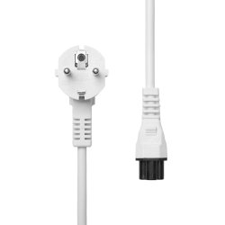 ProXtend Power Cord Schuko Angled to C5 2M White Blanc Prise d'alimentation type F Coupleur C5