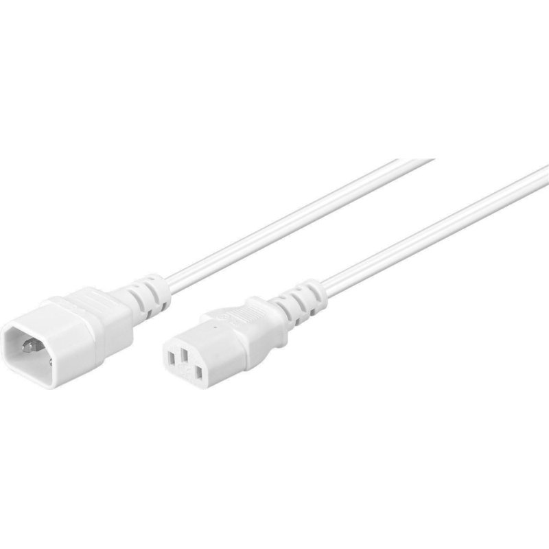 Microconnect PE040610W power cable White 1 m C14 coupler C13 coupler