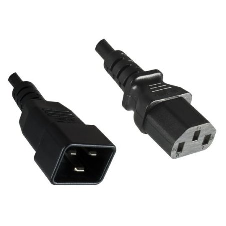 Microconnect PE030605 power cable Black 0.5 m C13 coupler C20 coupler